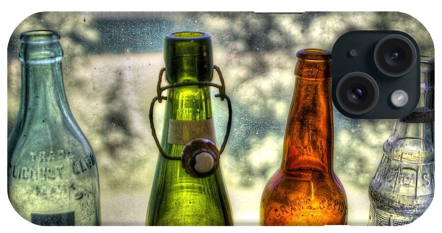 Bottles iPhone Case featuring the photograph Bottles on the Window by Randy Pollard