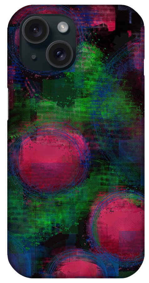 Abstract iPhone Case featuring the painting Bouncing Balls by Jade Knights