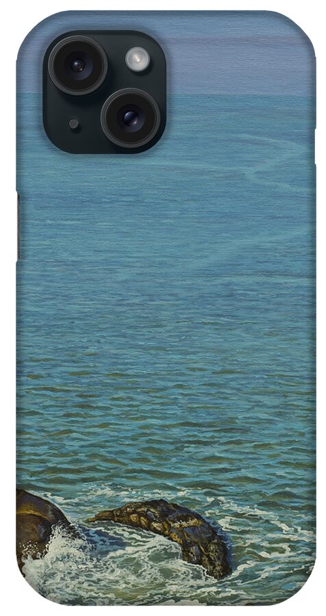 Ocean iPhone Case featuring the painting Boundless ocean by Vrindavan Das