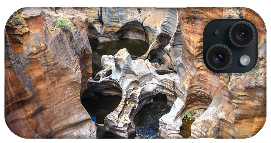 100217 Rep South Africa Expedition iPhone Case featuring the photograph Bourke's Luck Potholes by Gregory Daley MPSA