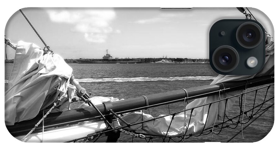 Sail iPhone Case featuring the photograph Bow of a Sailboat by Ellen Tully