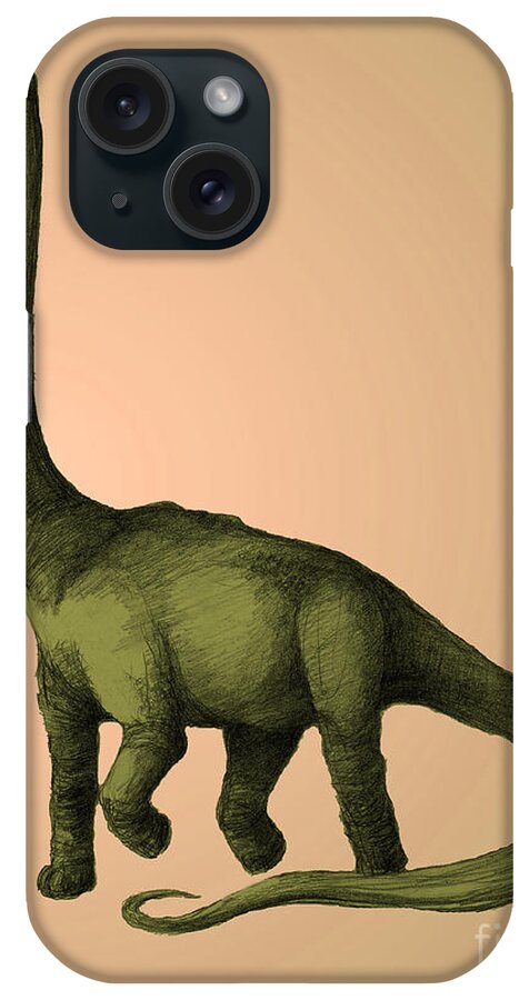 Animal iPhone Case featuring the photograph Brachiosaurus by Spencer Sutton