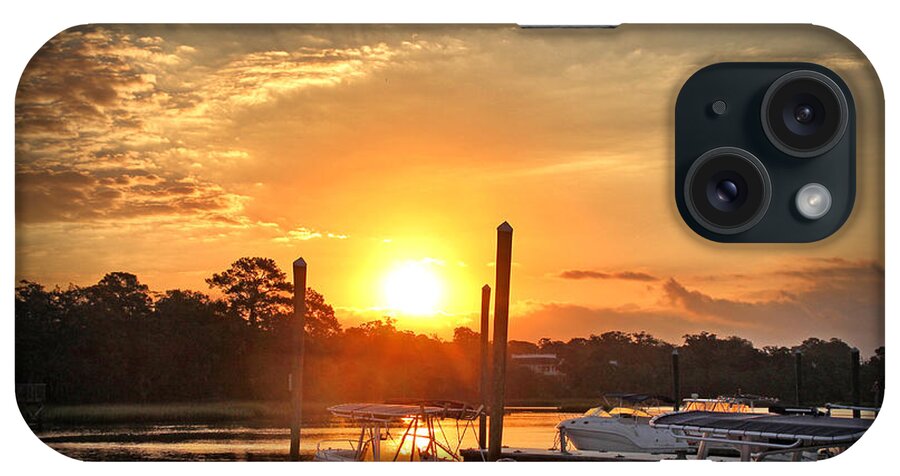 Sunrise iPhone Case featuring the photograph Bradley Creek Sunday Sunrise #3 by Phil Mancuso