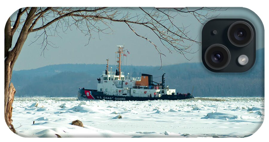 Coast Guard iPhone Case featuring the photograph Breaking Ice by Nancy De Flon