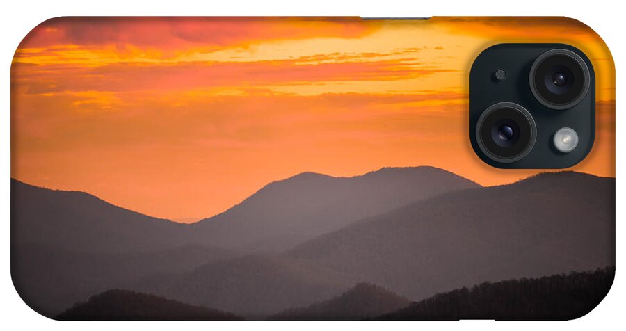Photography iPhone Case featuring the photograph Breathtaking Blue Ridge Sunset 3 by Serge Skiba