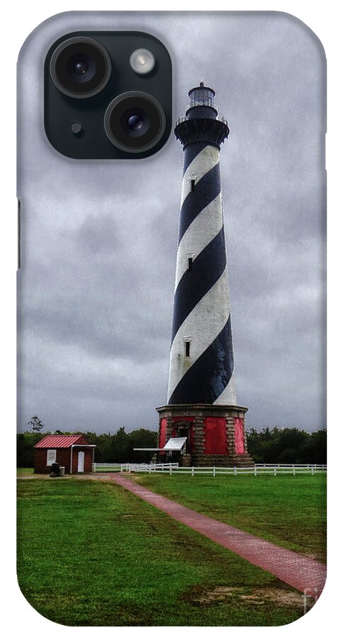 Light iPhone Case featuring the photograph Brick Pathway To The Lighthouse by Dawn Gari