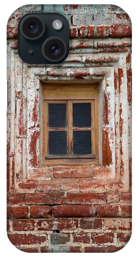 Built Structure iPhone Case featuring the photograph Brick Wall Window At Kirillo-belozersky by Holger Leue