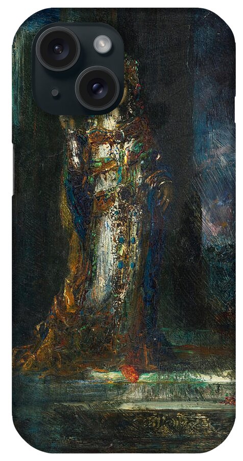 Gustave Moreau iPhone Case featuring the painting Bride of the Night also known as the Song of Songs by Gustave Moreau