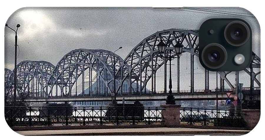 Skay iPhone Case featuring the photograph #bridge #city #skay by Marina Boitmane