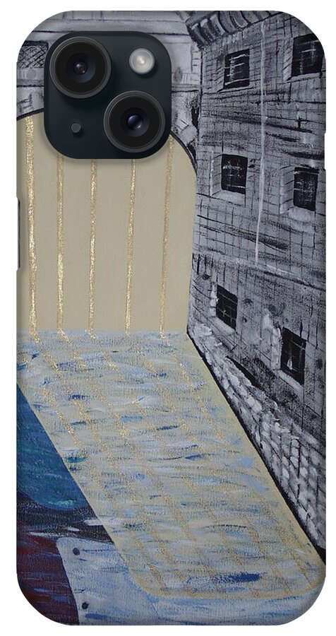 Landscape iPhone Case featuring the painting Bridge of Sighs by Dean Stephens