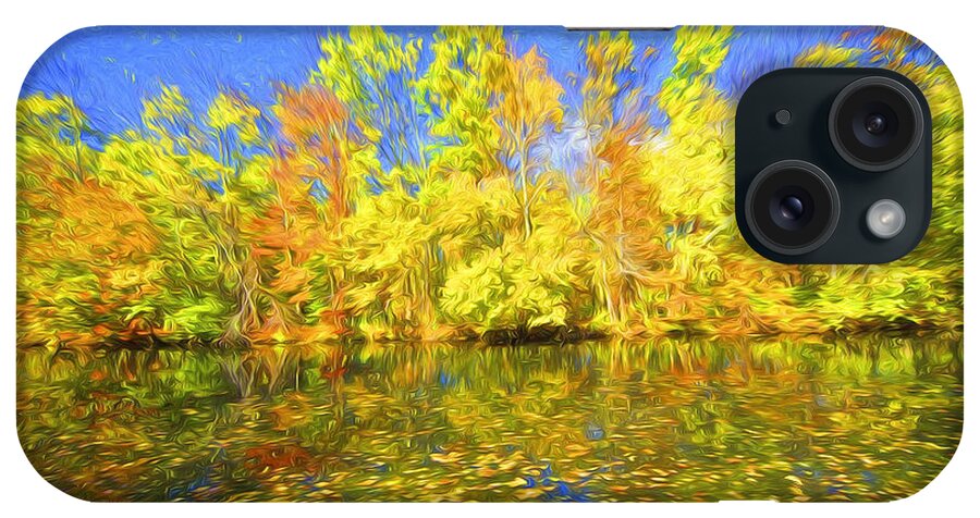 Autumn iPhone Case featuring the painting Bright Autumn Colors by David Letts