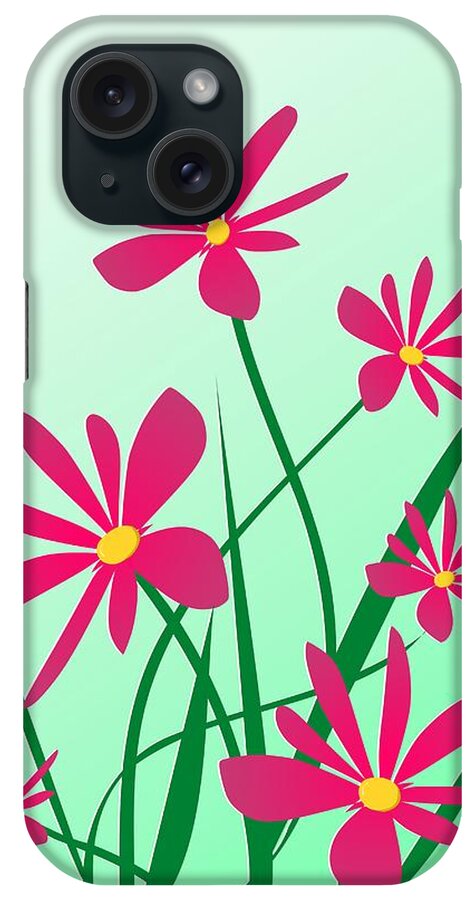 Graphic iPhone Case featuring the digital art Brighten your Day by Anastasiya Malakhova