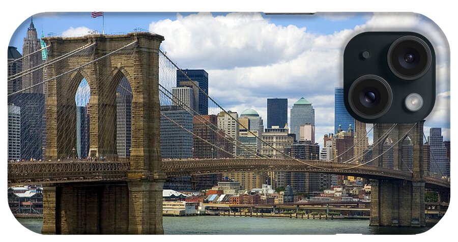 Brooklyn Bridge iPhone Case featuring the photograph Brooklyn Bridge by Diane Diederich