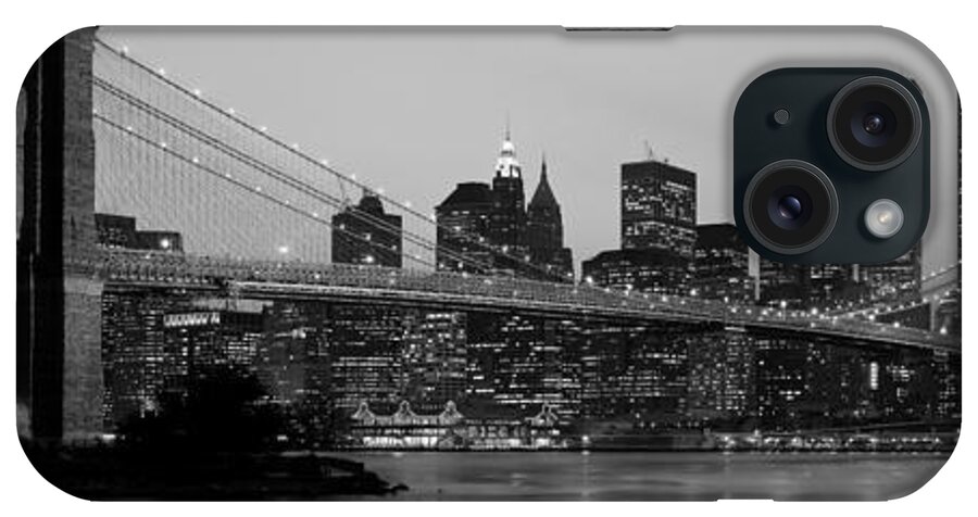 Photography iPhone Case featuring the photograph Brooklyn Bridge, Manhattan, Nyc, New by Panoramic Images
