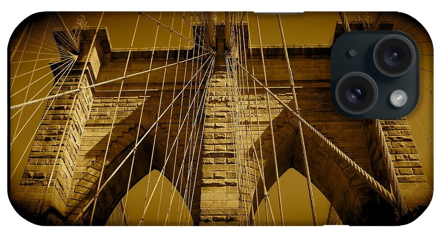 Brooklyn Bridge Prints iPhone Case featuring the photograph Brooklyn Bridge by Monique Wegmueller