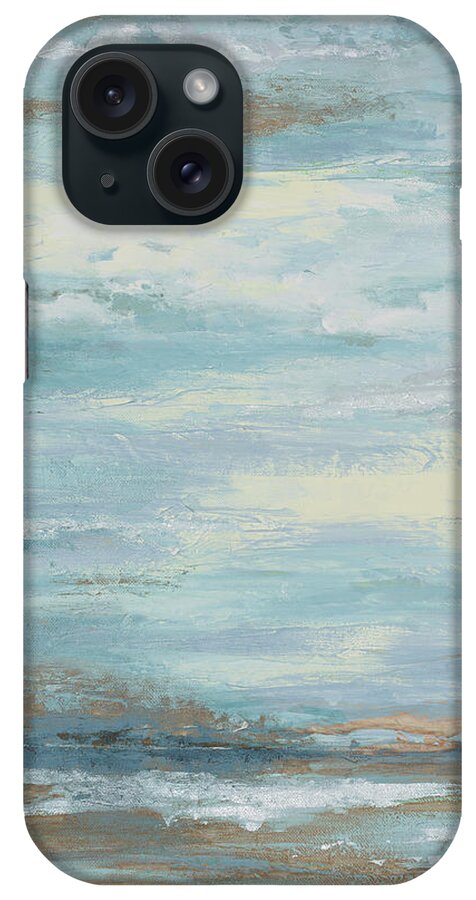 Brown iPhone Case featuring the painting Brown Misty Morning by Patricia Pinto