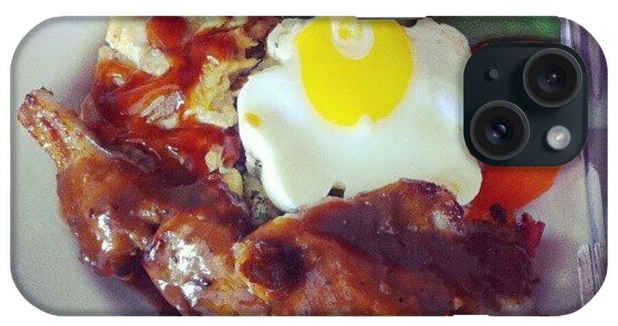 Lamb iPhone Case featuring the photograph Brunch.. Mix Grill ^^ #lamb #bacon by Mun yee Boey