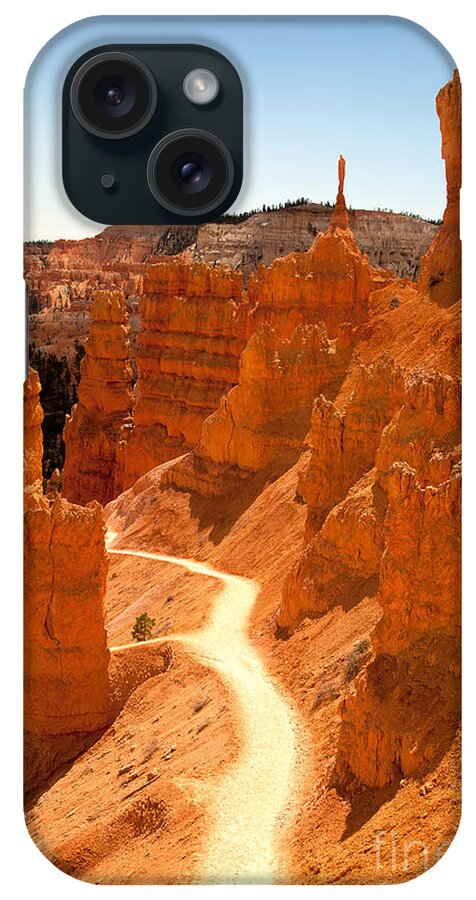 America iPhone Case featuring the photograph Bryce Canyon trail by Jane Rix