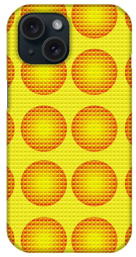 Circles iPhone Case featuring the painting Bubbles Honeycomb Warhol by Robert R by Robert R Splashy Art Abstract Paintings