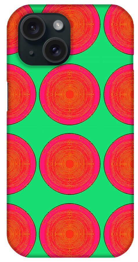 Sun iPhone Case featuring the painting Bubbles Watermelon Warhol by Robert R by Robert R Splashy Art Abstract Paintings