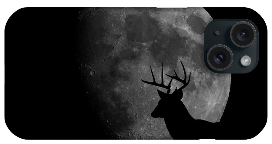 Deer iPhone Case featuring the photograph Buck Mooned 2 by Ernest Echols