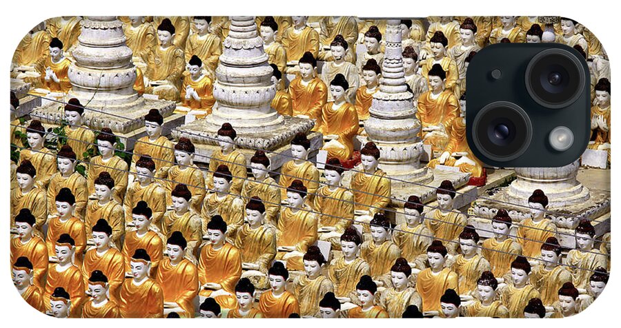 Statue iPhone Case featuring the photograph Buddhas In Monywa - Myanmar by Christophe Paquignon