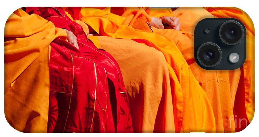 Buddhist Monk iPhone Case featuring the photograph Buddhist Monks 04 by Rick Piper Photography