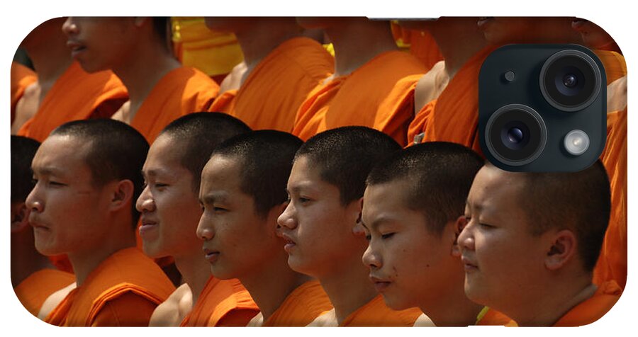Buddhist iPhone Case featuring the photograph Buddhist Monks Thailand 2 by Bob Christopher