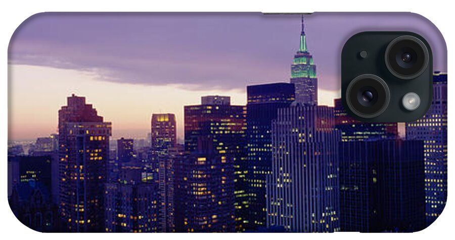 Photography iPhone Case featuring the photograph Buildings In A City, Manhattan, Nyc by Panoramic Images