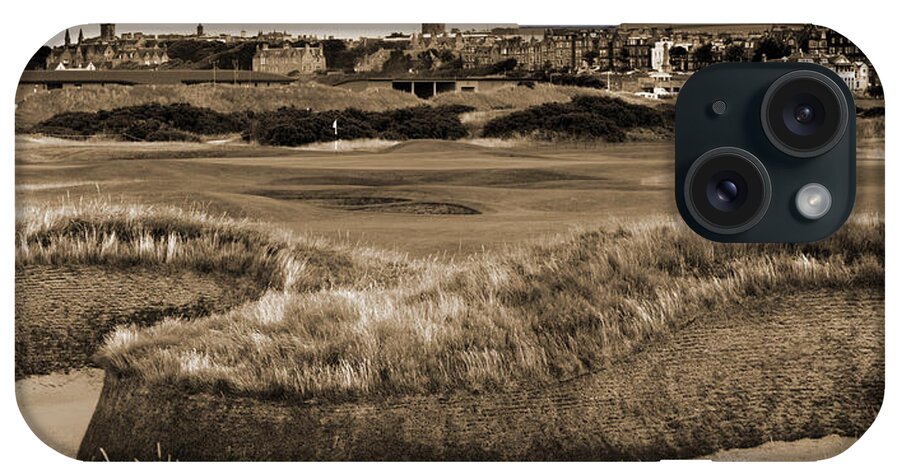 Golf iPhone Case featuring the photograph Bunker at St. Andrews Old Course Scotland by Sally Ross