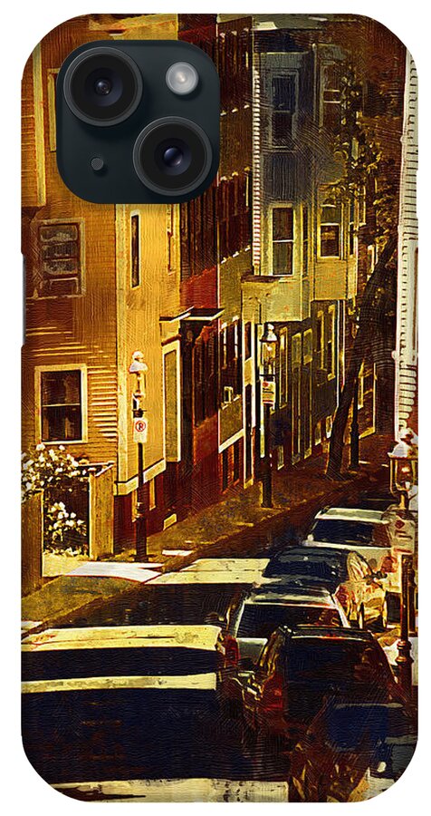 Street-scene iPhone Case featuring the painting Bunker Hill by Kirt Tisdale