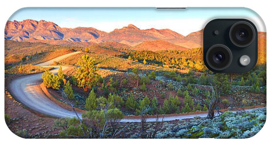 Bunyeroo Valley Flinders Ranges South Australia Australian Landscape Landscapes Pano Panorama Outback Early Morning Wilpena Pound iPhone Case featuring the photograph Bunyeroo Valley by Bill Robinson