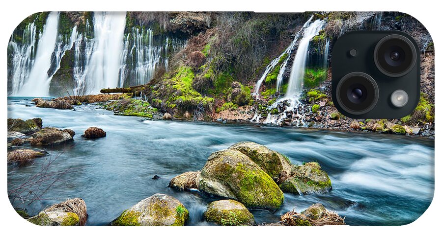 Burney Falls iPhone Case featuring the photograph A Thousand Falls by Jamie Pham
