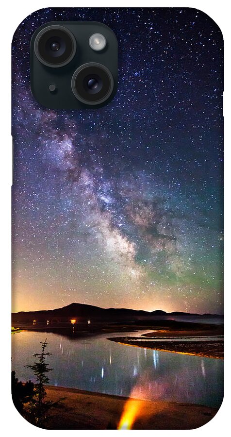 Beach iPhone Case featuring the photograph Burning the Milky Way by Darren White