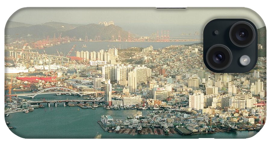 Tranquility iPhone Case featuring the photograph Busan Cityscape by Happyflightsmile