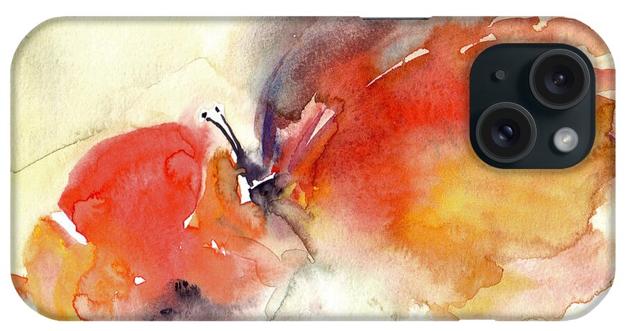 Butterfly iPhone Case featuring the painting Butterfly by Faruk Koksal