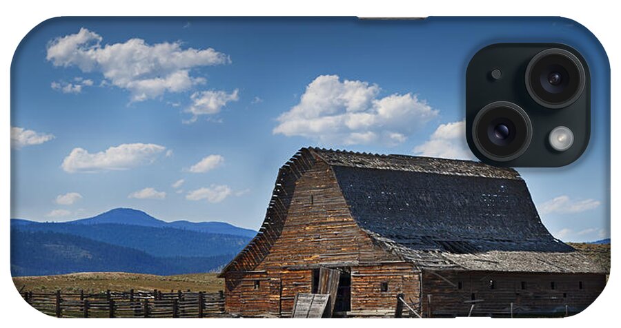 Buildings iPhone Case featuring the photograph Bygone Days Barn by Mary Jo Allen