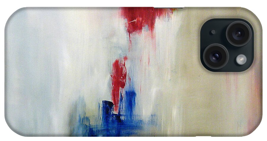 Abstract Painting iPhone Case featuring the painting C-15 by Jeff Barrett