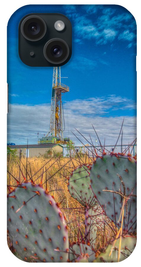 Oil Rig iPhone Case featuring the photograph Cac008-8r124 by Cooper Ross