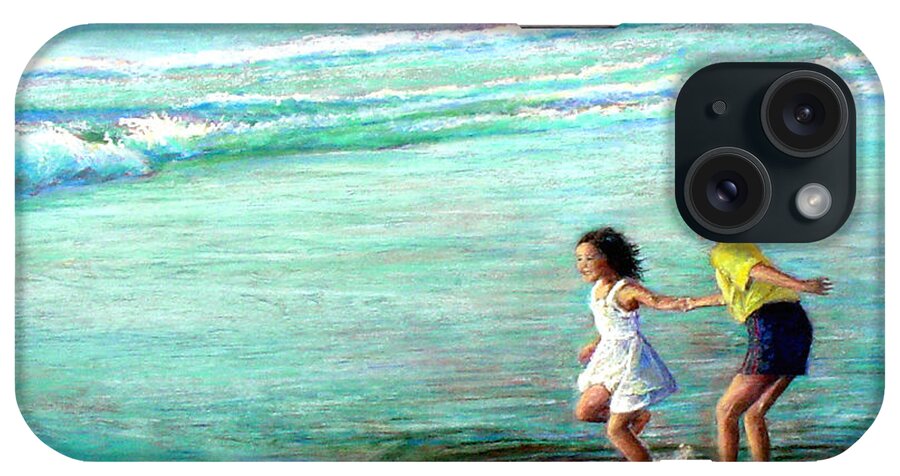 Children iPhone Case featuring the painting California Dream by Mary Giacomini