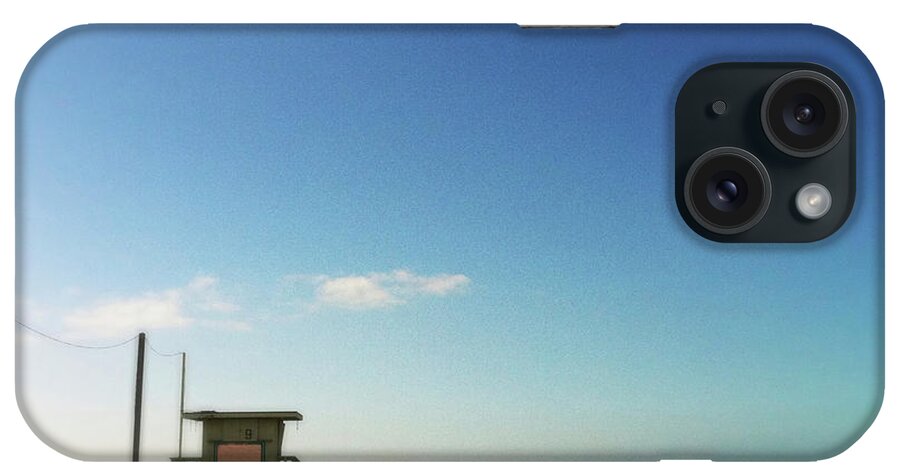 Tranquility iPhone Case featuring the photograph California Lifeguard Tower by Denise Taylor