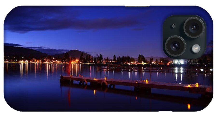 Calm iPhone Case featuring the photograph Calm Night - Skaha Lake 02-21-2014 by Guy Hoffman