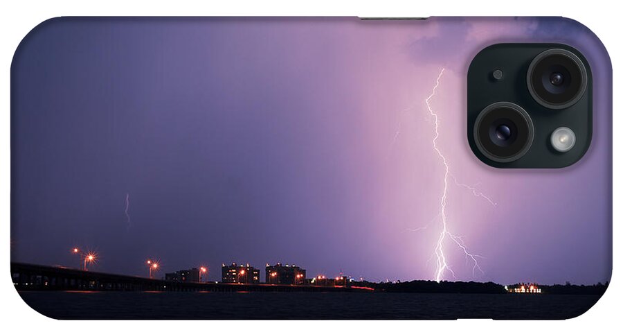 Lightning iPhone Case featuring the photograph Caloosahatchee River by Quinn Sedam