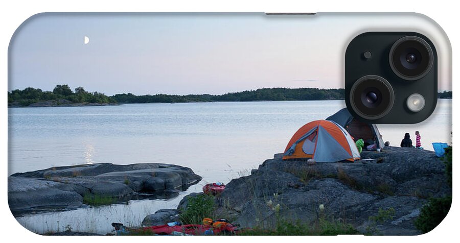 Archipelago iPhone Case featuring the photograph Camping At Coast At Evening by Johner Images