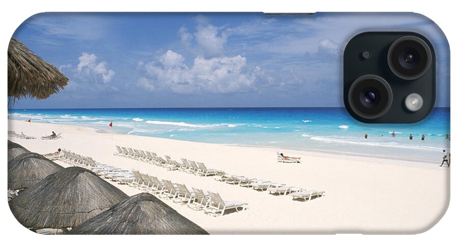 Attraction iPhone Case featuring the photograph Cancun Beach by Bill Bachmann - Printscapes
