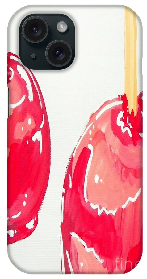 Candy Apples iPhone Case featuring the painting Candy Apples by Marisela Mungia