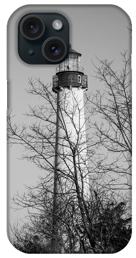 Cape May iPhone Case featuring the photograph Cape May Light b/w by Jennifer Ancker