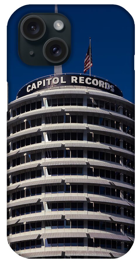 Album iPhone Case featuring the photograph Capitol Records by Ron Pate