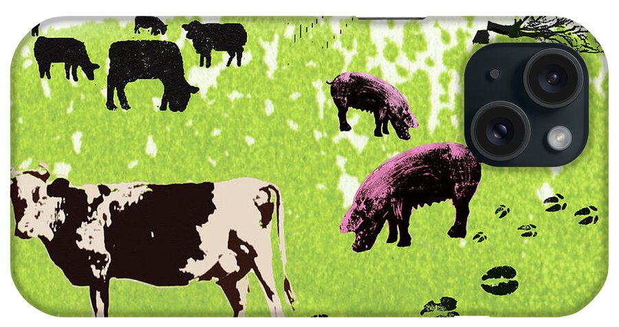 Agriculture iPhone Case featuring the photograph Carbon Footprints Of Farm Animals by Ikon Ikon Images