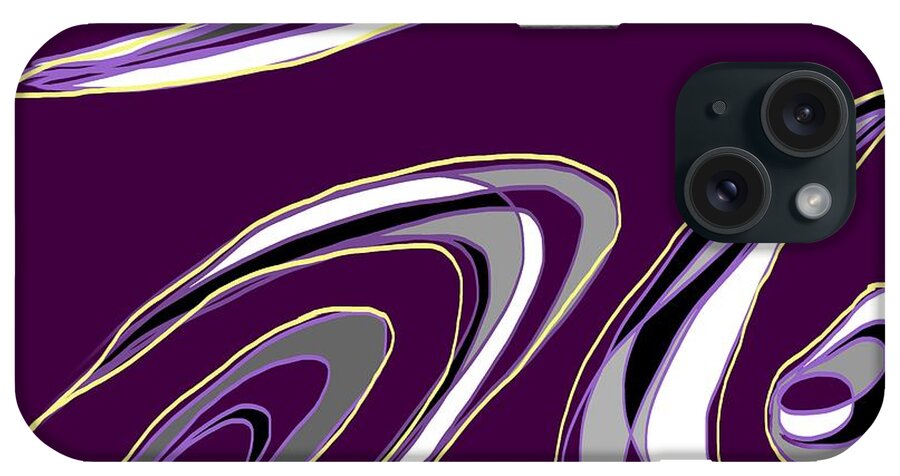 Abstract iPhone Case featuring the digital art Caregiver by Laureen Murtha Menzl